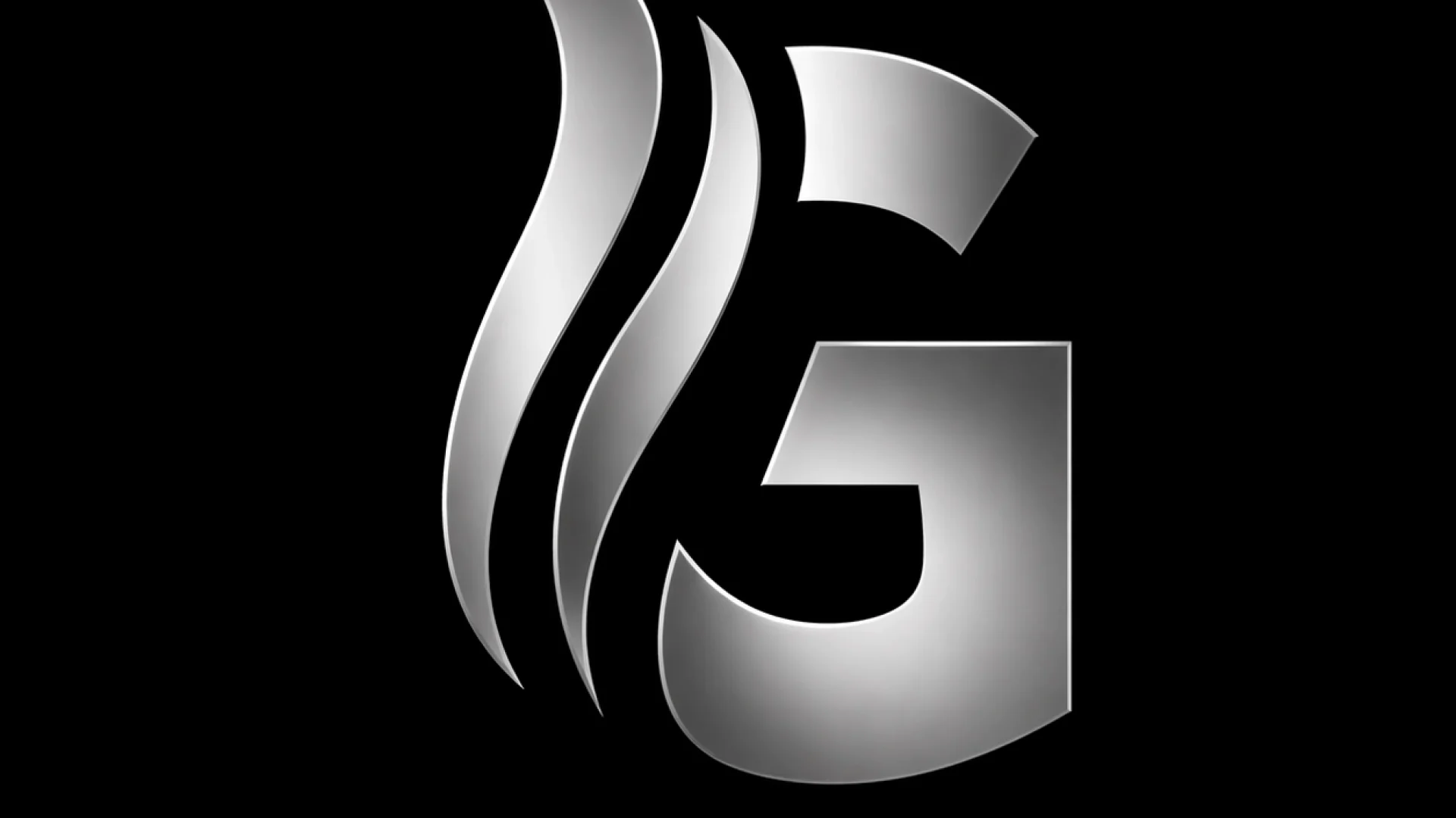 Gopika TG freelance digital marketer logo with silver G design on black background